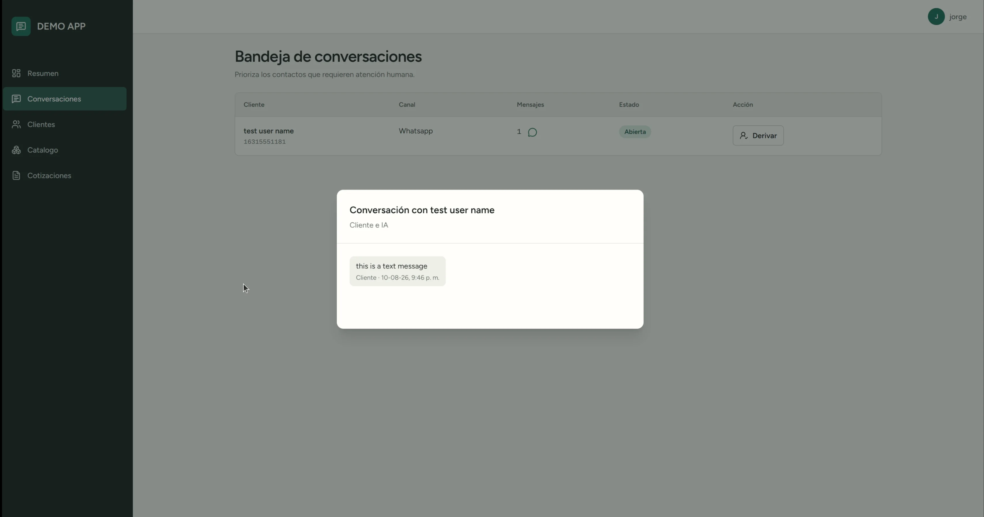 Captura 4 de CRM comercial para WhatsApp.