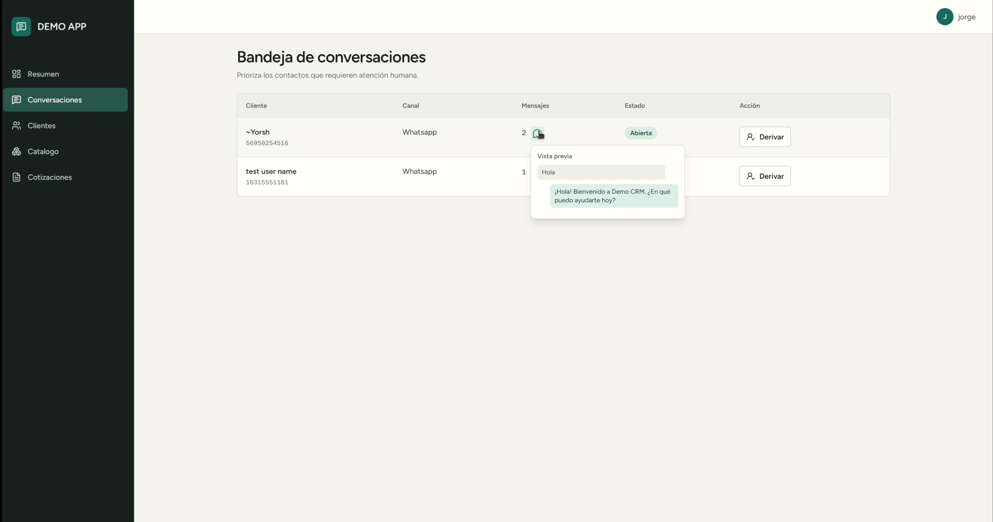 Captura 7 de CRM comercial para WhatsApp.