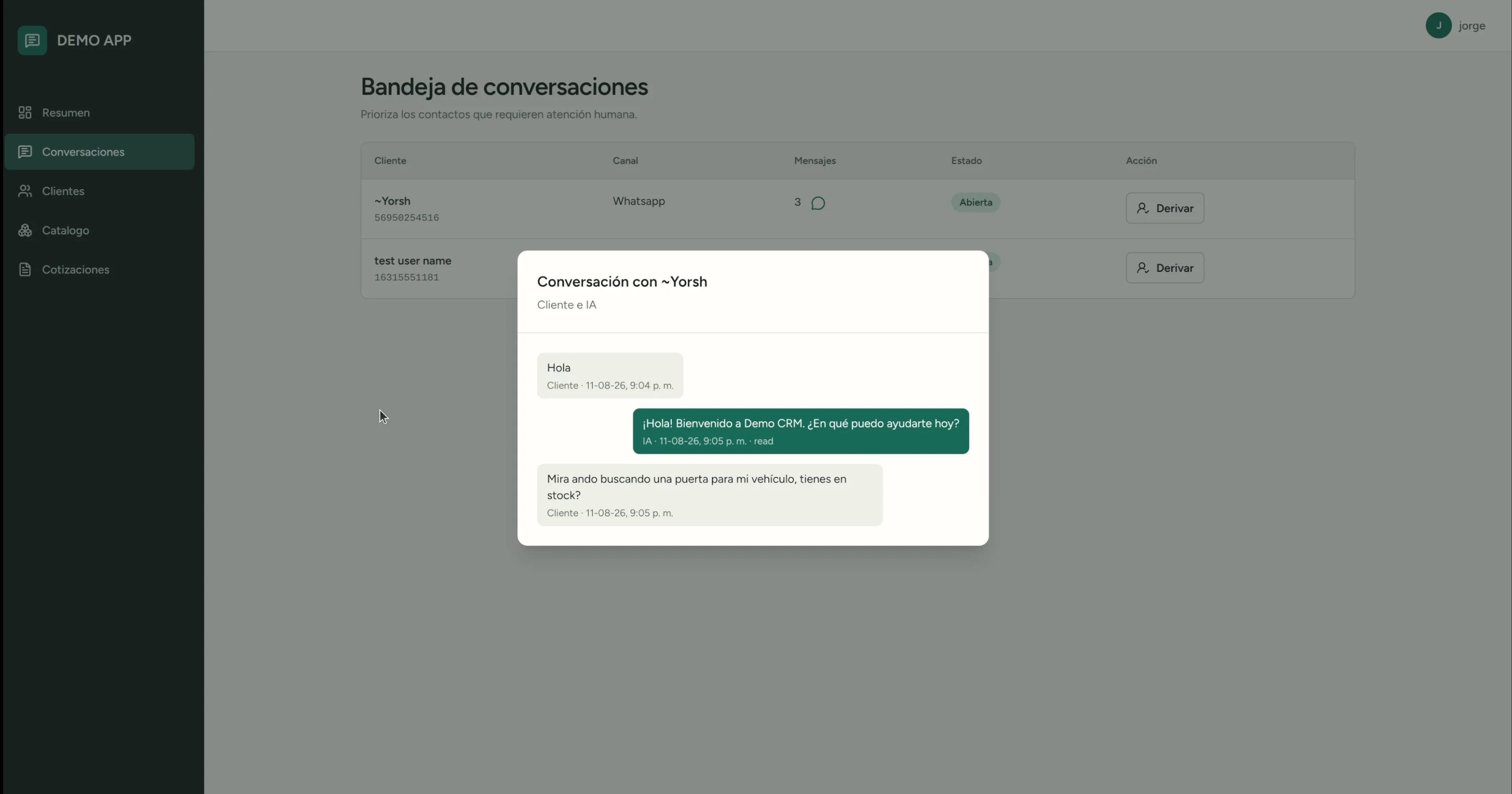 Captura 8 de CRM comercial para WhatsApp.