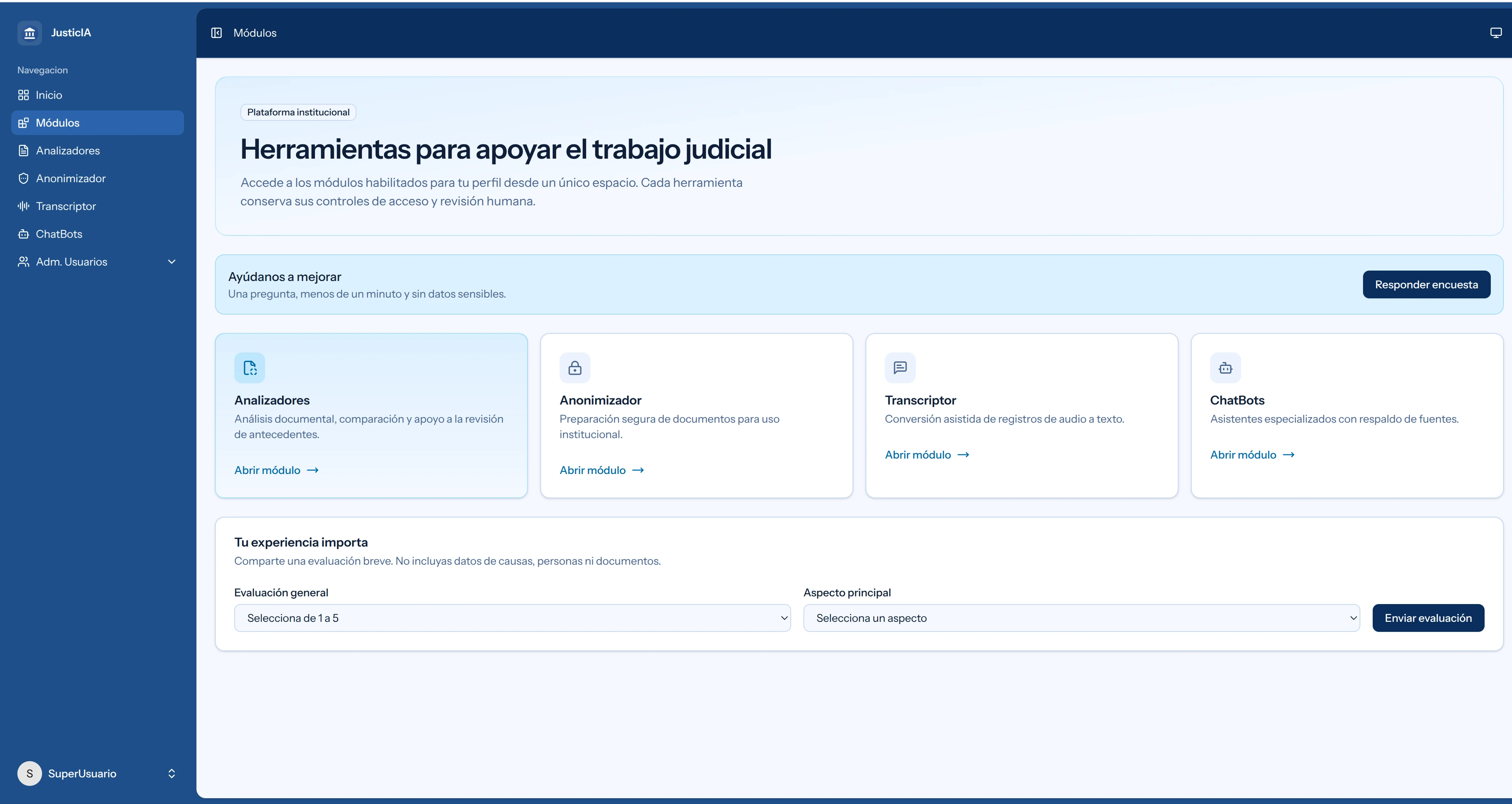 Captura 1 de Plataforma IA Unificada.