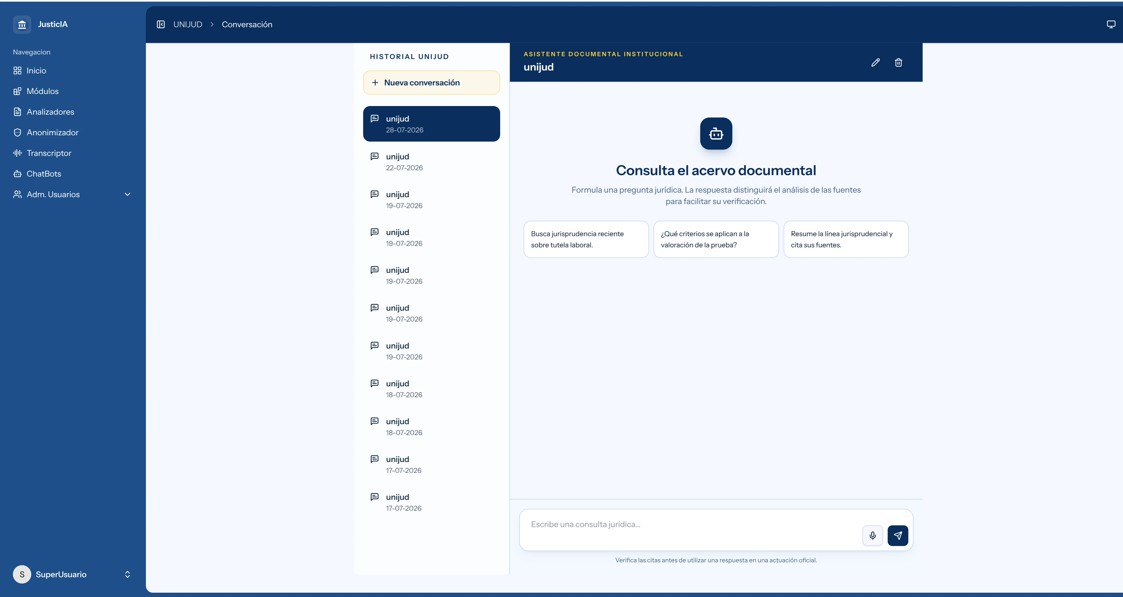 Captura 12 de Plataforma IA Unificada.
